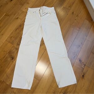 Artizia Denim Forum Iggy Low Rise Baggy White Jeans